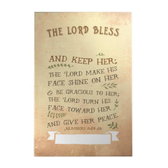 The Lord Bless and Keep Her Personalized Decoposter