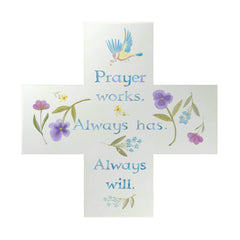 Prayers Work Deco Cross