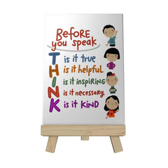 Before You Speak Think Decoposter