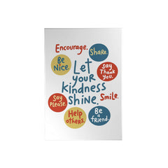 Let Your Kindness Shine Decoposter