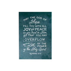 Words That Inspire Decoposter: May the God of Hope Fill You