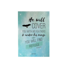 He Will Cover You Decoposter: Bird