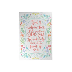 God is Within Her Decoposter