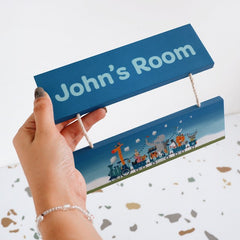 Kinder Animals Personalized Hanging Decoposter: Train