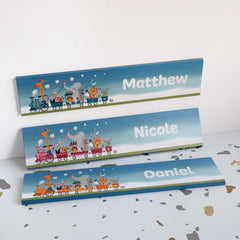 Kinder Animals Personalized Long Decoposter