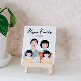 You, Me, and Family Personalized Flat Decoposter with Easel