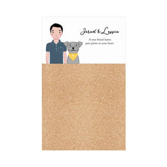 You, Me, and Family Personalized Corkboard