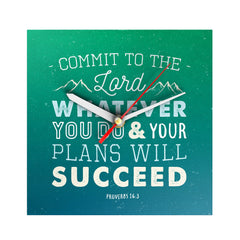 Commit to the Lord Clock