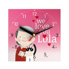 Square Wall Clock for Grandparent