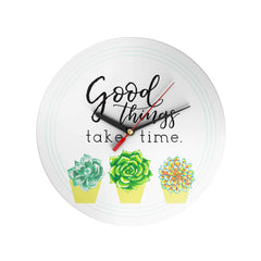 Bloom and Grow: Good Things Take Time Clock