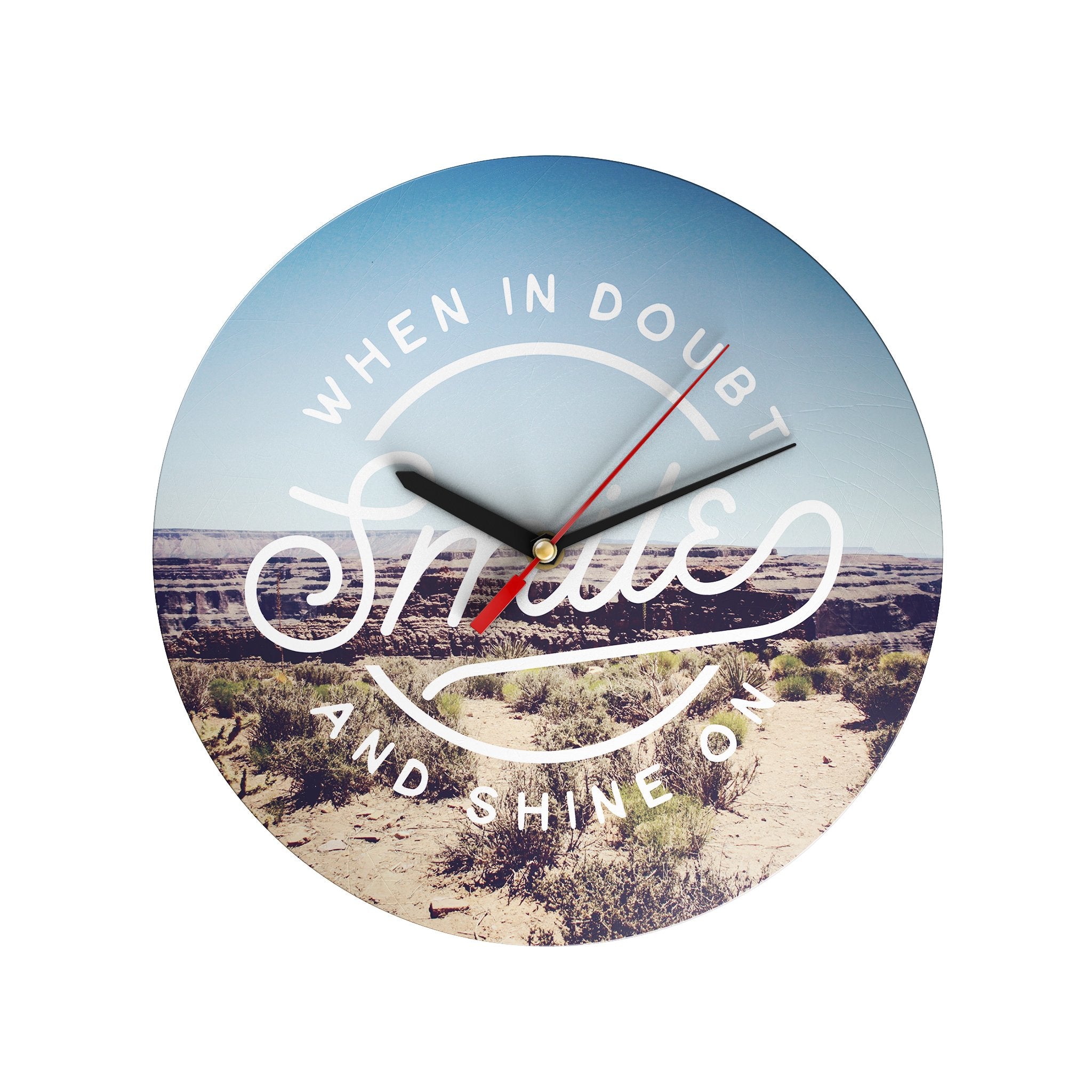 When in Doubt Smile Clock