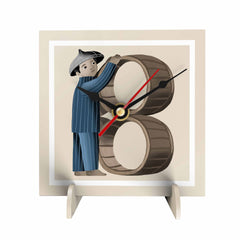 Letras Y Figuras Desk Clock