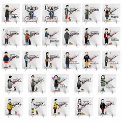 Characters Personalized Desk Clock