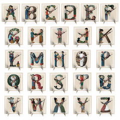 Letras Y Figuras Desk Clock