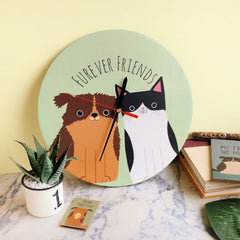 Pawsome: Furever Friends Clock