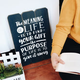 The Meaning of Life Fence Silkscreen Wall Art