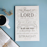 Trust in the Lord Decoposter: White