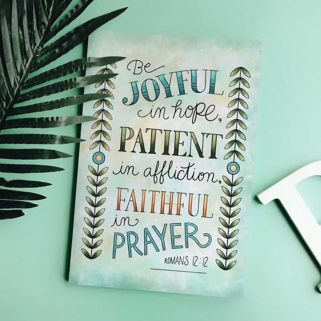 Be Joyful in Hope Decoposter