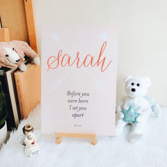 Before You Were Born Personalized Decoposter: Pink