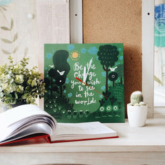 Affirmation Clock: Be the Change