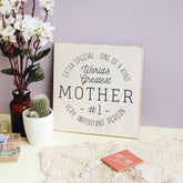 World's Greatest Mother Square Silkscreen Wall Art