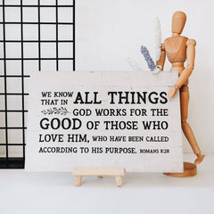 Words That Inspire Decoposter: All Things God Works for the Good