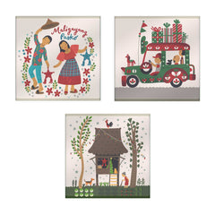 Paskong Pinoy Glass Coaster