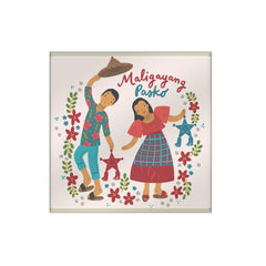 Paskong Pinoy Glass Coaster