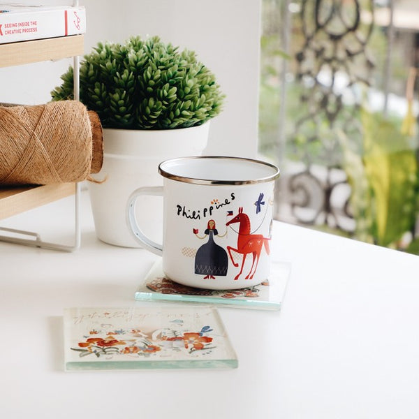 Philippine Floral Coaster Original Glass Coaster papemelroti