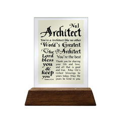 No.1 Architect Glass Plaque