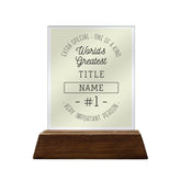 Extra Special One Of A Kind Personalized Glass Plaque