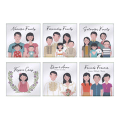 You, Me, and Family Personalized Coaster