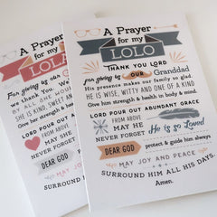 Rectangular Decoposter for Grandparent