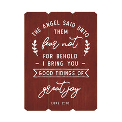 Good Tidings of Great Joy Fence Silkscreen Wall Art