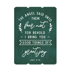 Good Tidings of Great Joy Fence Silkscreen Wall Art