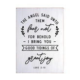 Good Tidings of Great Joy Flat Silkscreen Wall Art