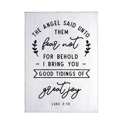 Good Tidings of Great Joy Flat Silkscreen Wall Art