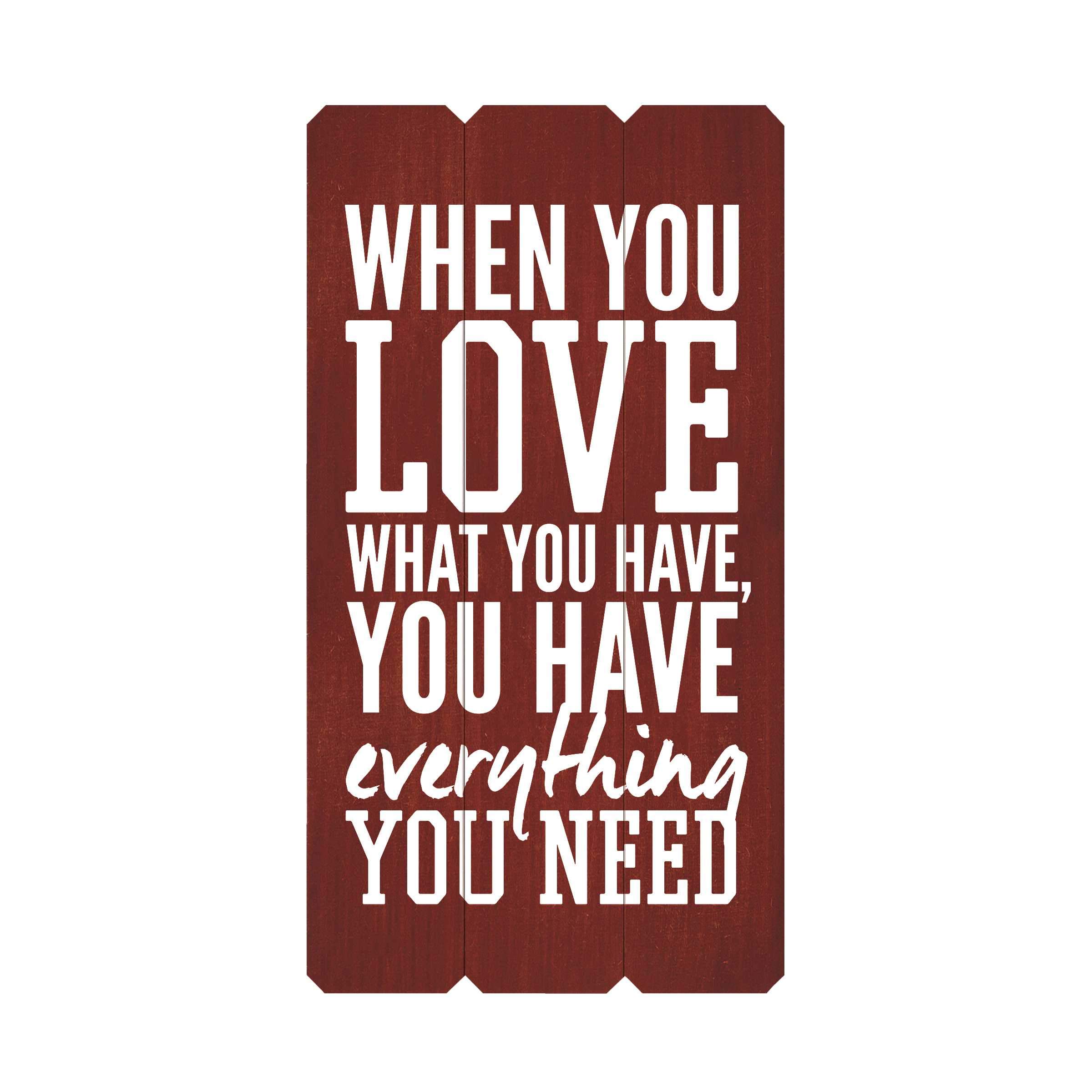 When You Love Fence Silkscreen Wall Art