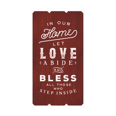 In Our Home Fence Silkscreen Wall Art