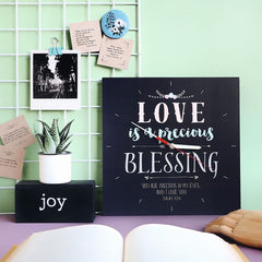 Love Is a Precious Blessing Clock