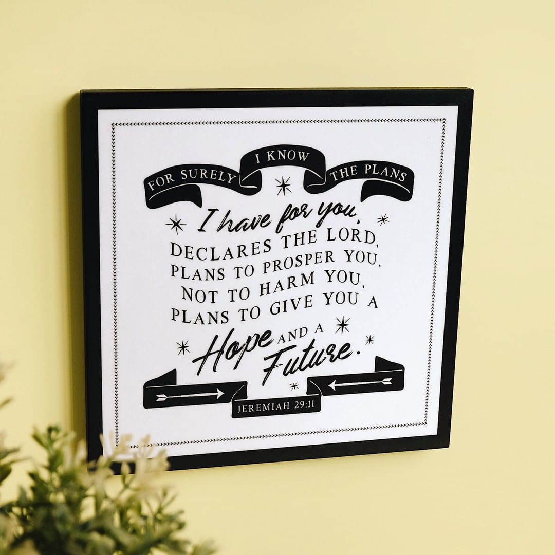 For Surely I Know the Plans Decoposter