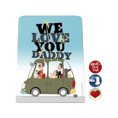We Love You Daddy Desk Magnet Board