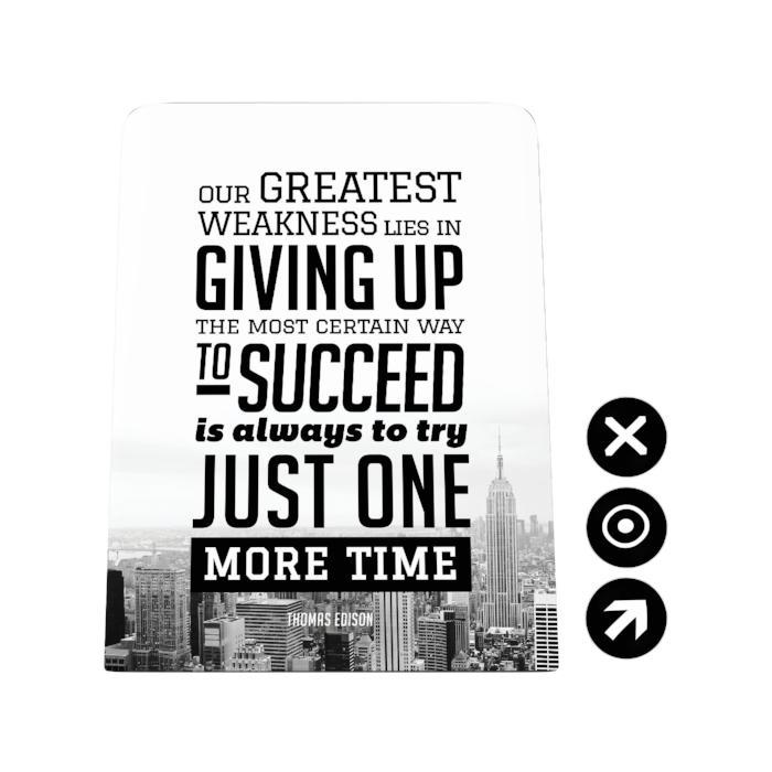 Our Greatest Weakness Desk Magnet Board