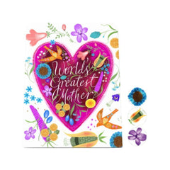 World's Greatest Mother Desk Magnet Board: Heart