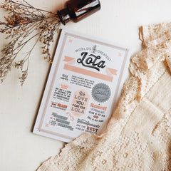 Rectangular Decoposter for Grandparent