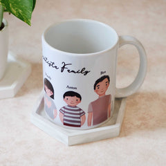 You, Me, and Family Personalized Ceramic Mug