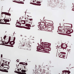 Jeepney Line Art Wrapping Paper (Roll of 20 Sheets)