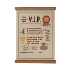 VIP Seal of Approval Scroll Poster