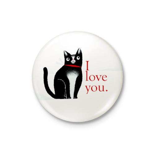 I Love You: Cat Badge