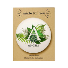 Botanical Monogram Badge